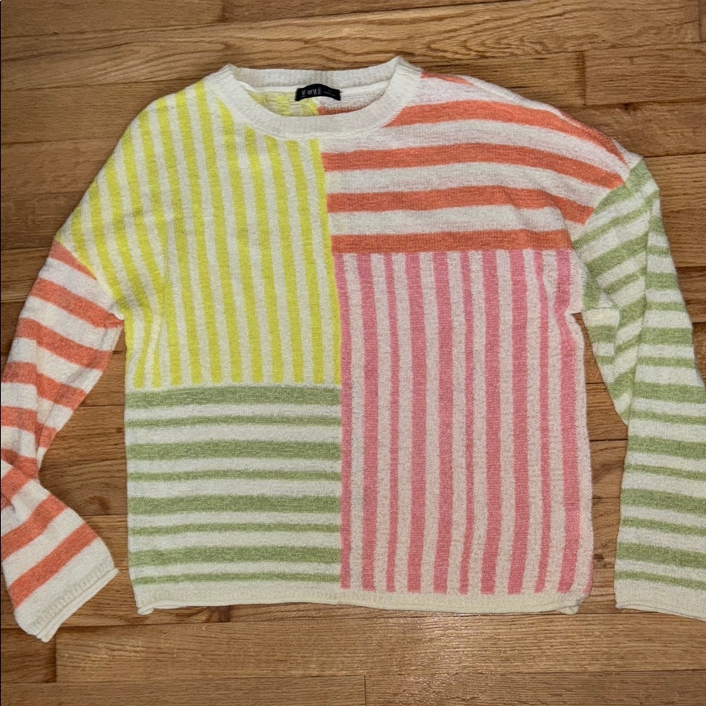 Colorful Striped knit summer Sweater
